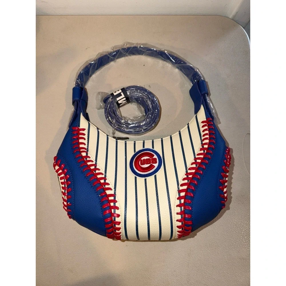 Chicago Cubs Montana West White Shoulder Hobo Bag (NWTS)